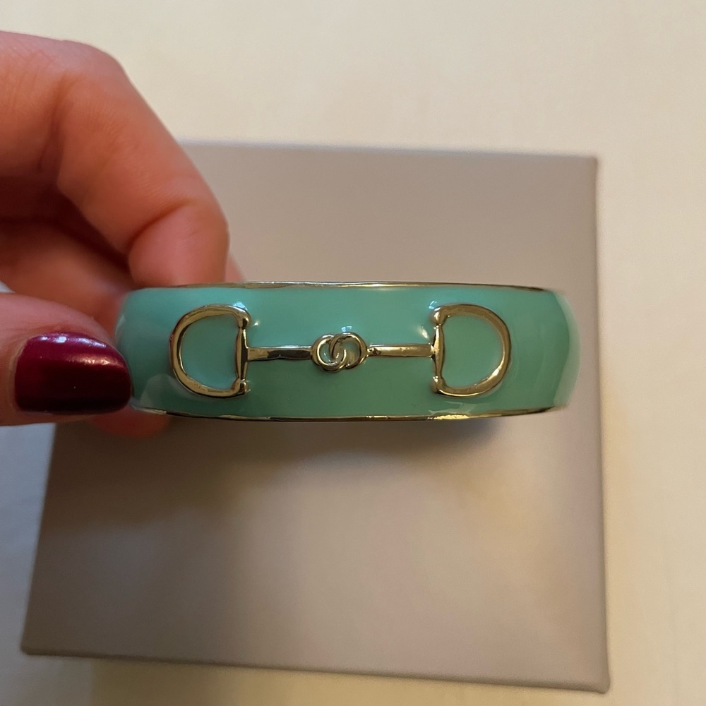 Turquoise Cuff Bracelet with buckle detail